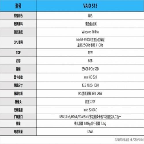 VAIO S13轻薄笔记本评测：还是原来的味道，设计比肩苹果