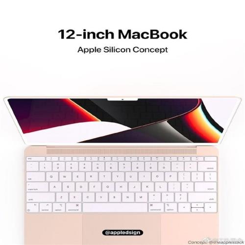 12寸苹果MacBook渲染图曝光：白色机身 刘海屏