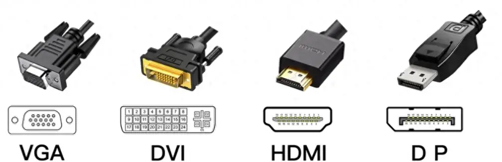 4种电脑接口线的区别: VGA、HDMI、DVI、DP