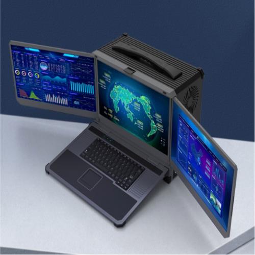 三屏便携笔记本电脑|3网口军用电脑 DTG-D177-WQ370MA
